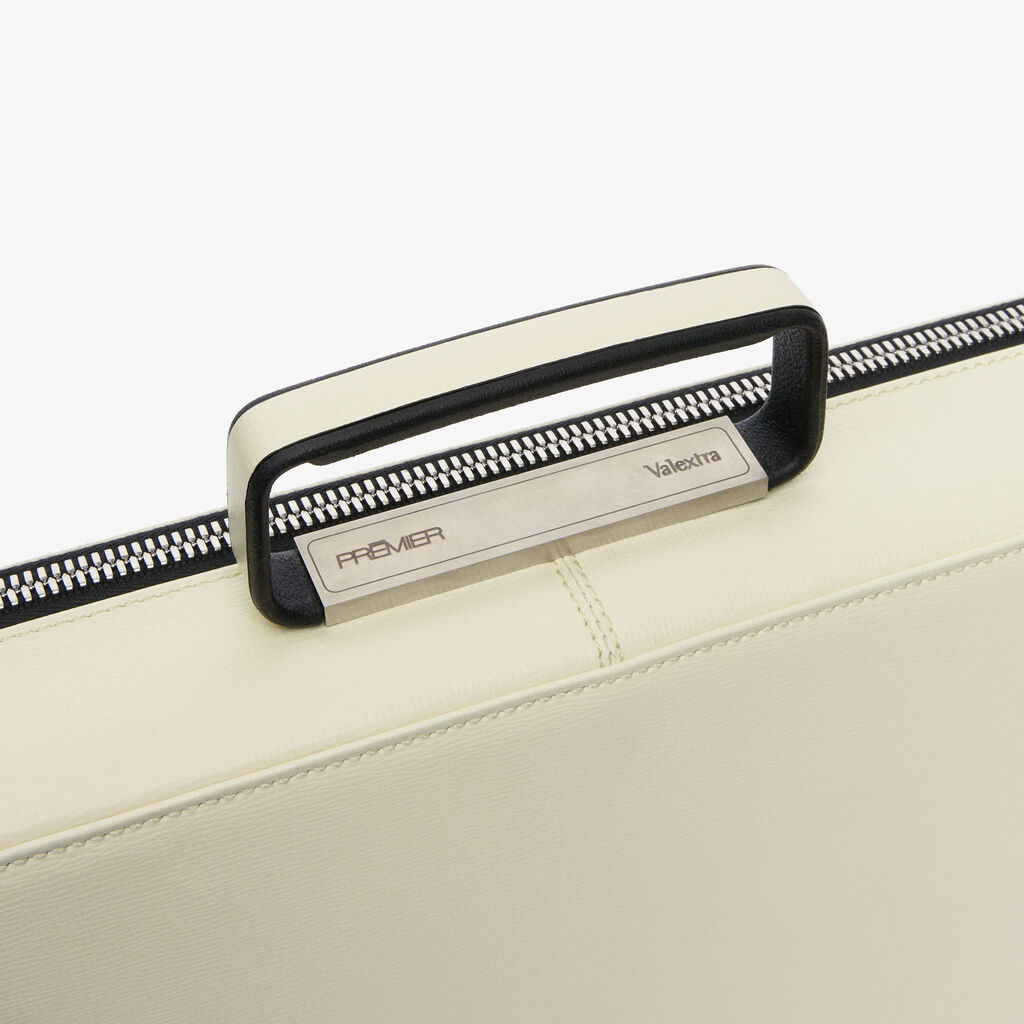 Premier Briefcase 24H - Pergamena White - Cuoio VL - Valextra - 3