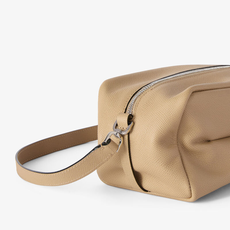 Origami Crossbody Medium Bag - Cashmere Beige - Millepunte Soft calf leather - Valextra - 4