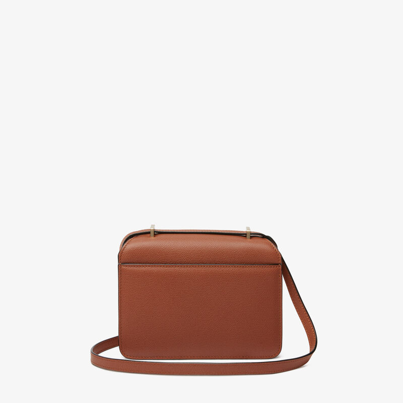 Nolo Crossbody Mini Bag - Gold Brown - Vitello VS - Valextra - 6