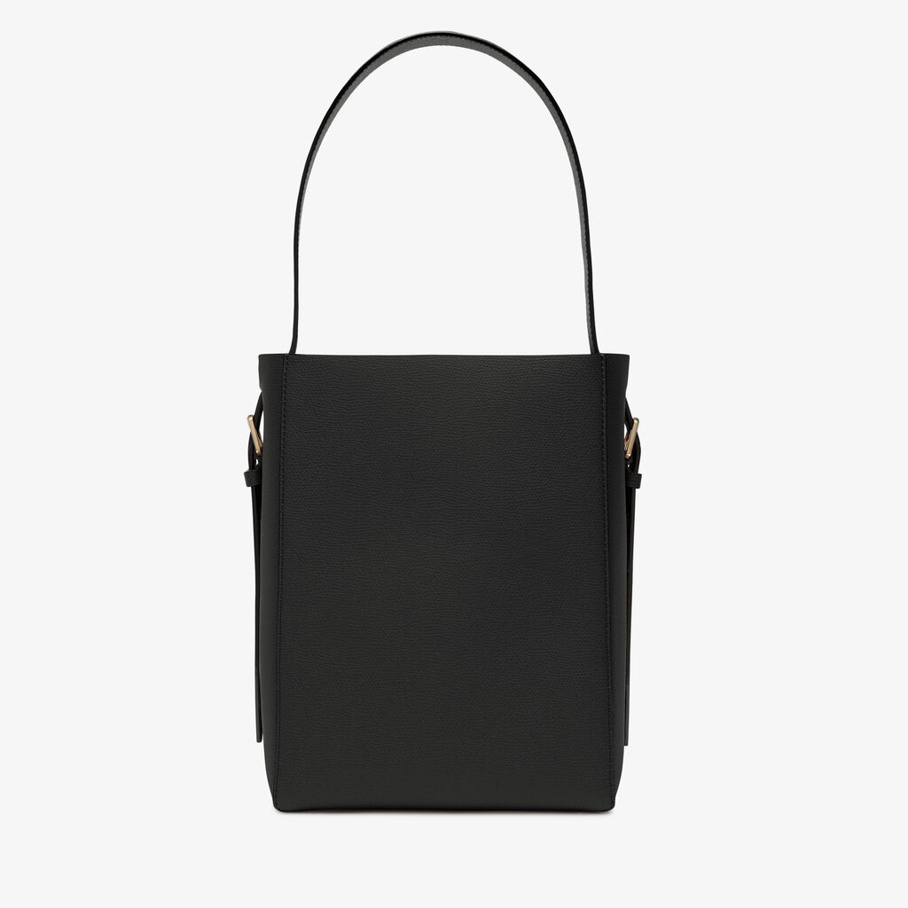 Soft Bucket Mini Bag - Black - Vitello VS - Valextra - 5