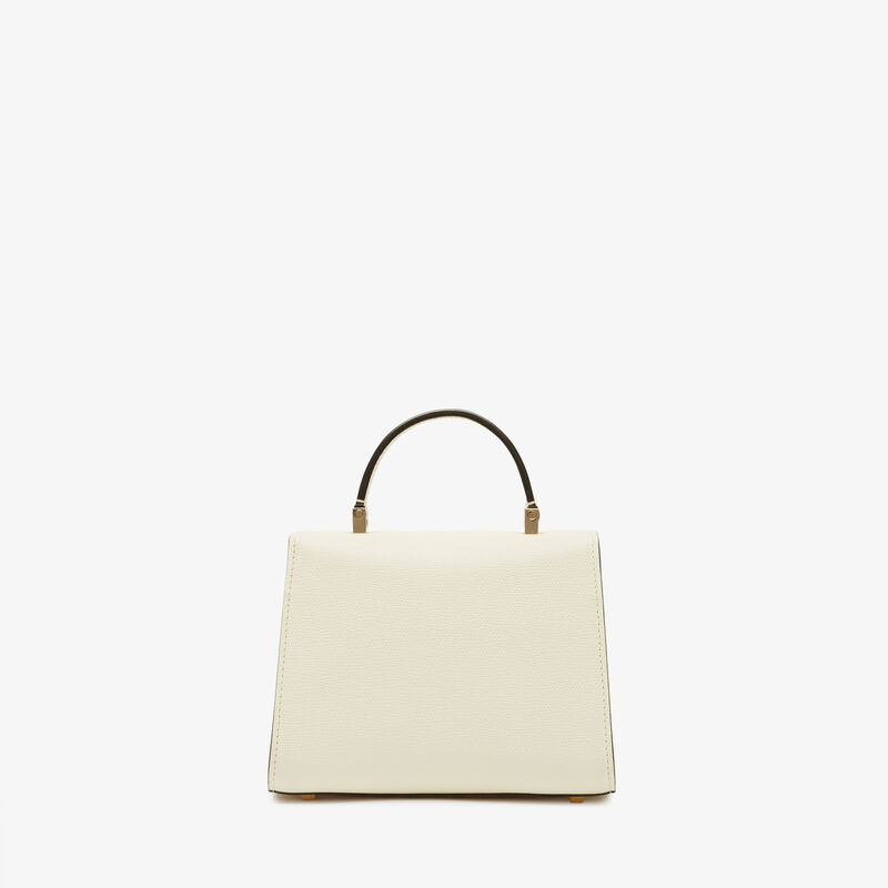 Iside crossbody micro bag - Pergamena White - Millepunte calf leather - Valextra - 6