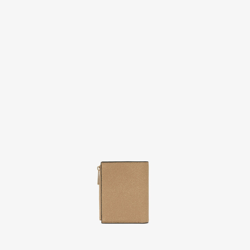 Purse with Coin Holder 6CC - Cashmere Beige - Vitello VS - Valextra - 3