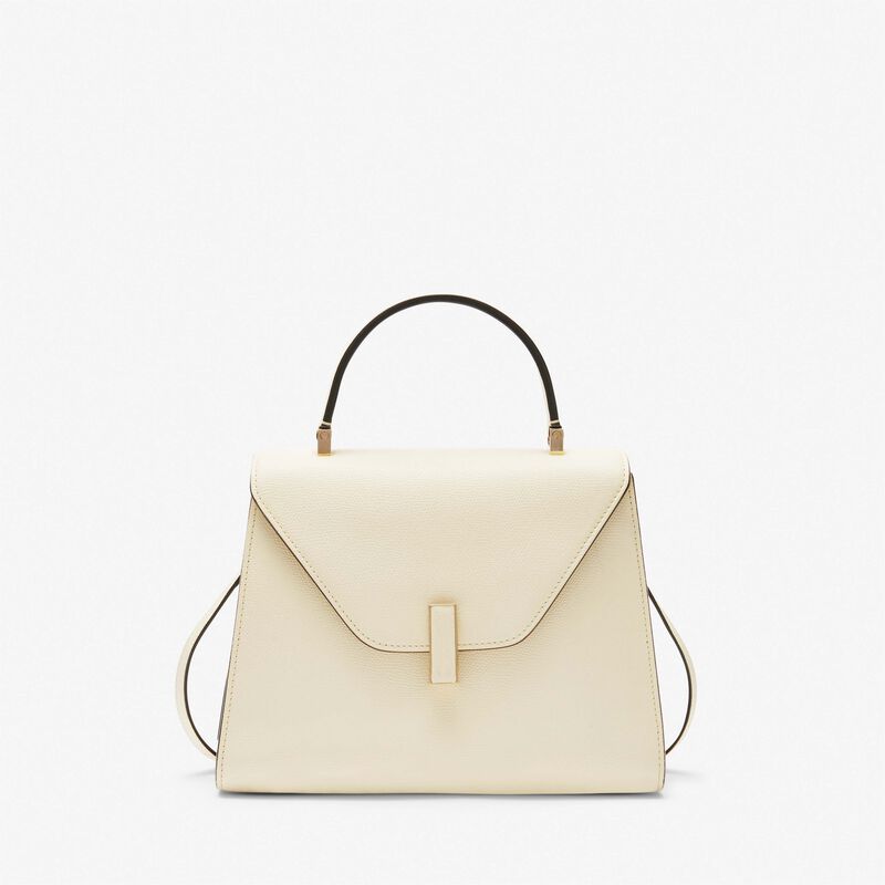 Iside Top handle medium bag - Pergamena White - Millepunte calf leather - Valextra - 1