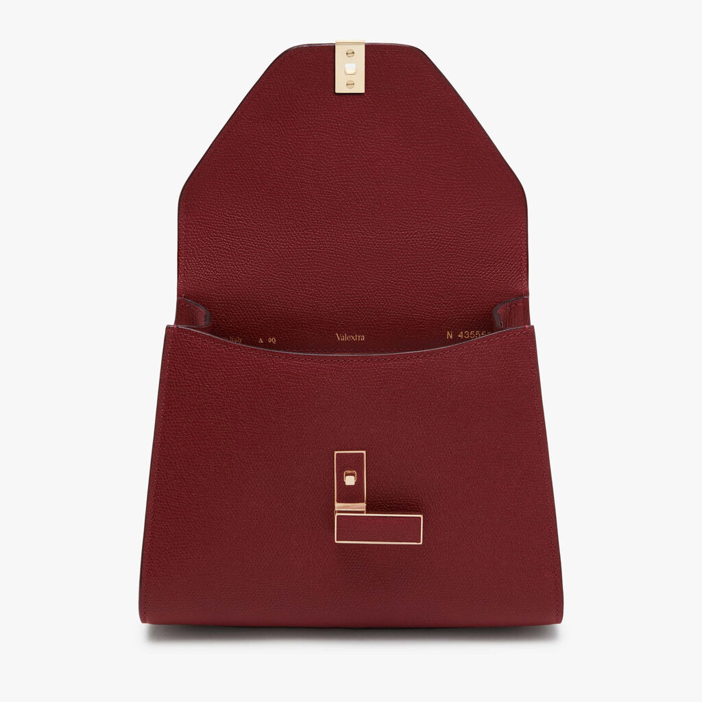Iside Top handle mini bag - Marasca Red - Vitello VS - Valextra - 7