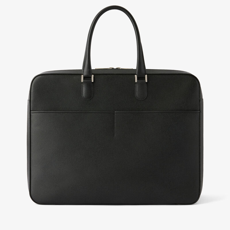 Avietta Travel Bag Two Chambers - Black - Millepunte calf leather - Valextra - 6