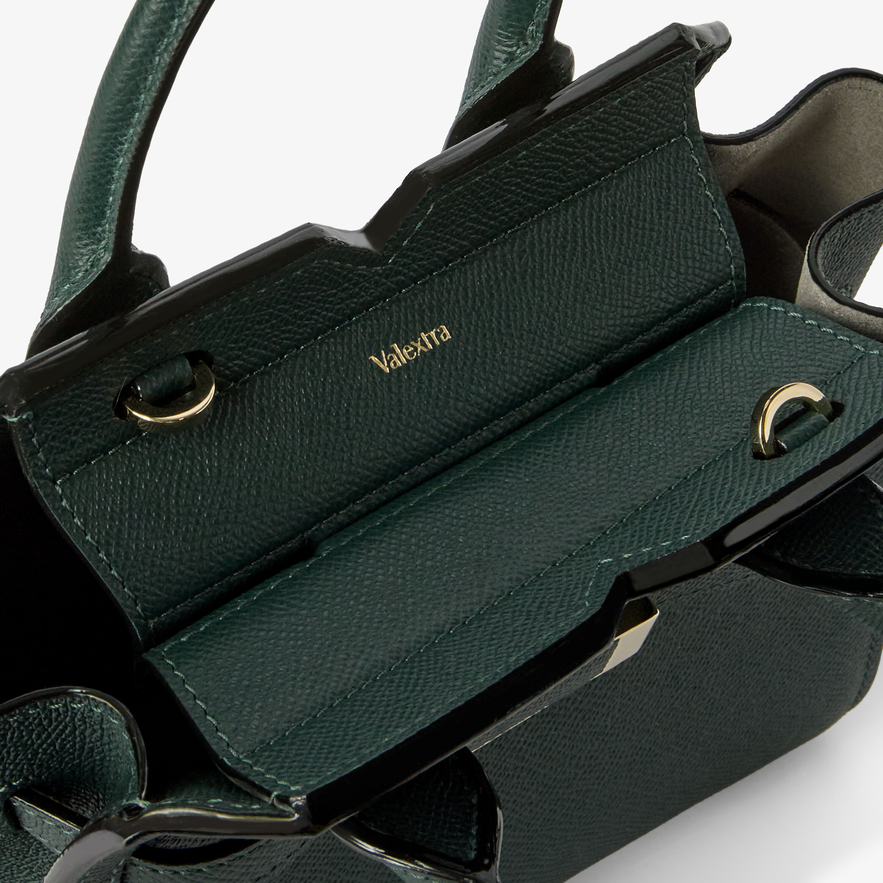 Women's Green Luxury Leather Crossbody Micro Bag | Valextra