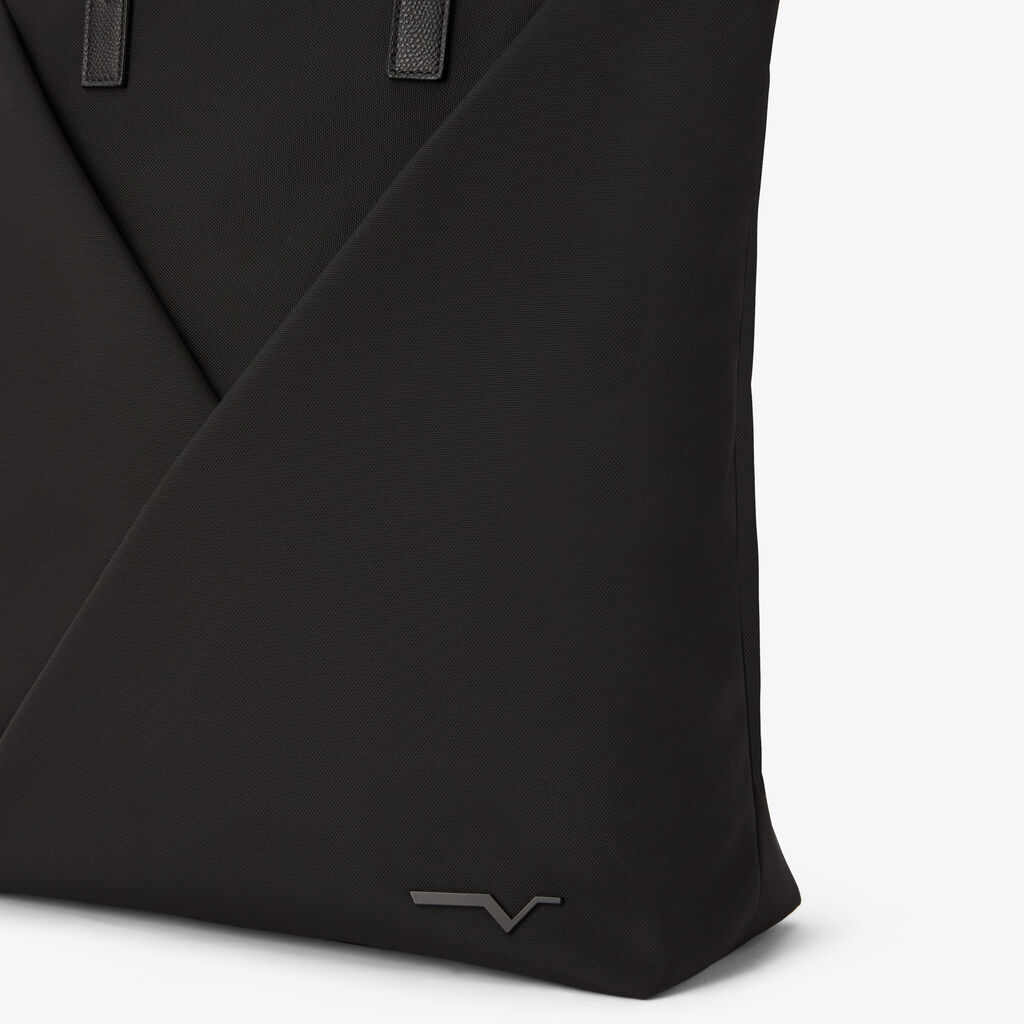 Assoluto Tote Bag - Black - Econyl - Rigenerated nylon fiber - Valextra - 3