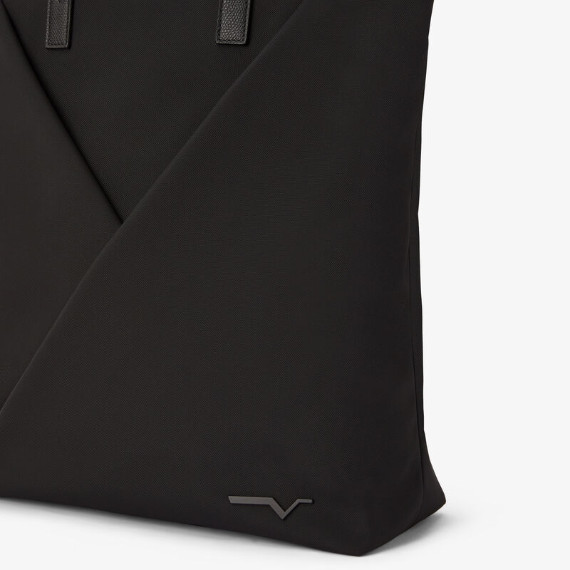 Assoluto Tote Bag - Black - Econyl - Rigenerated nylon fiber - Valextra - 3