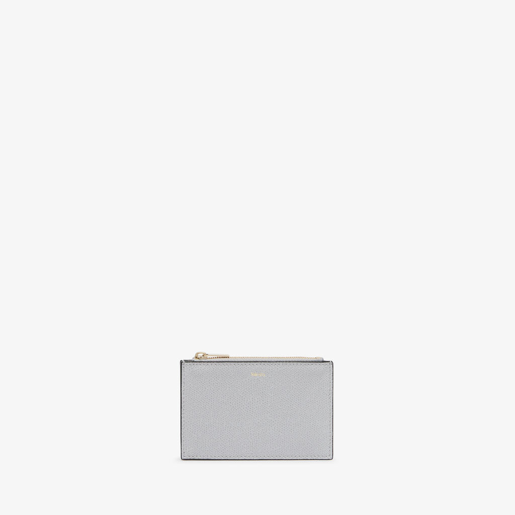 Card Holder 3CC with Zip - Stone Grey - Vitello VS - Valextra - 4
