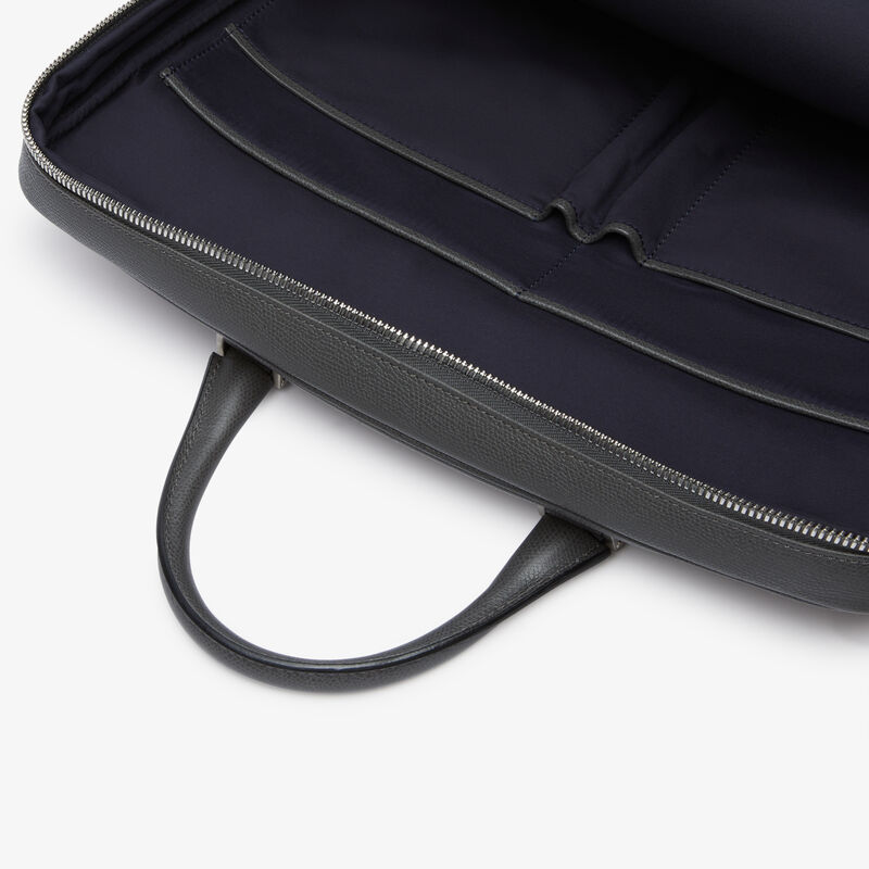 Avietta Briefcase with Zip 24h - Smokey Grey - Millepunte calf leather - Valextra - 5