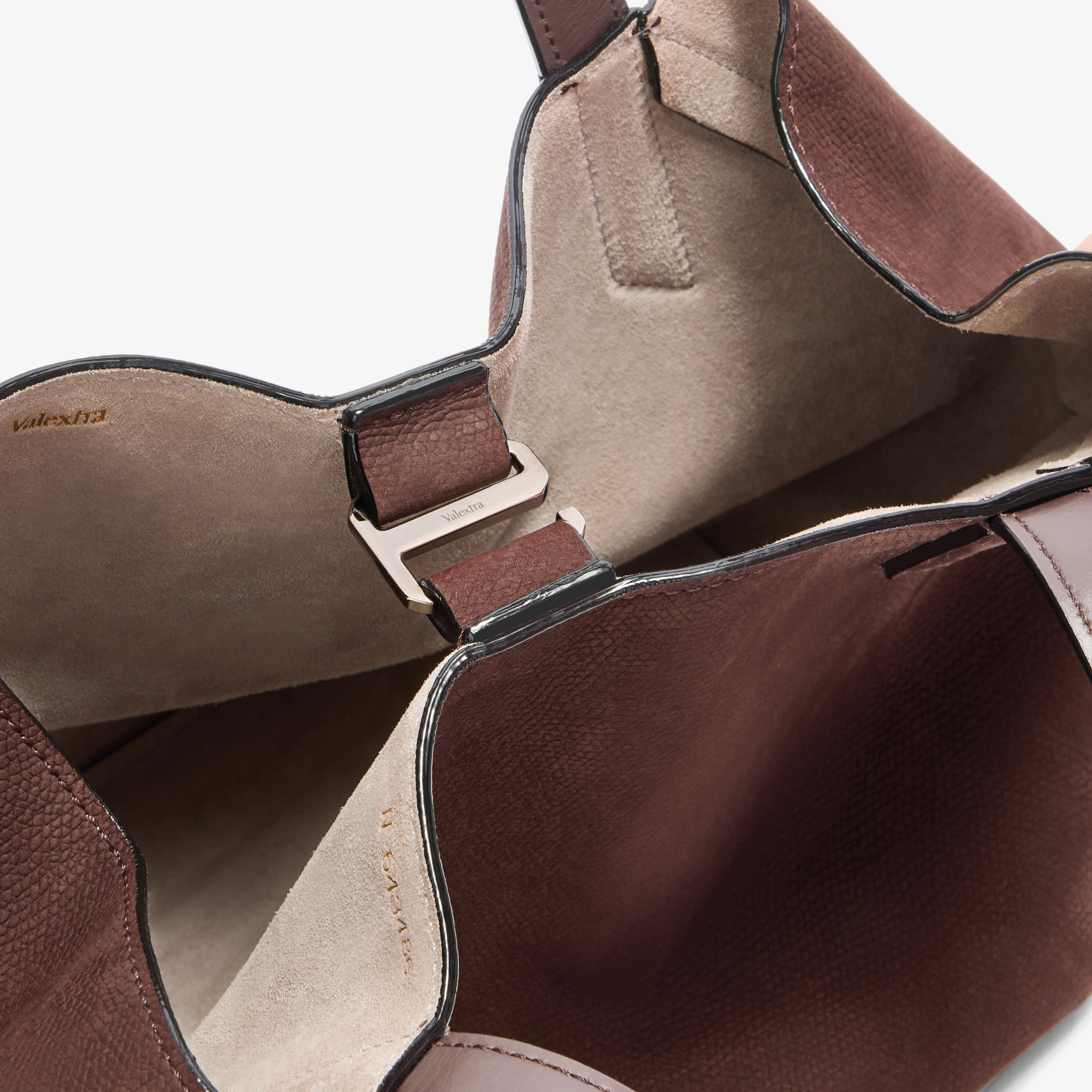 Women's Brown Luxury Leather Gio Senso Two Handles Bag | Valextra