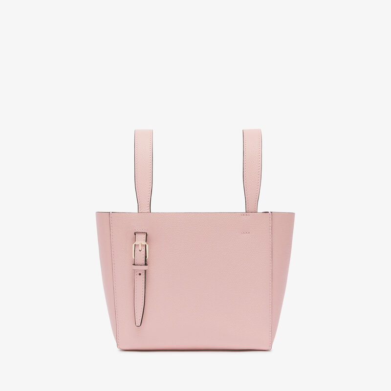 Soft Bucket micro bag - Peony Pink - Millepunte calf leather - Valextra - 6