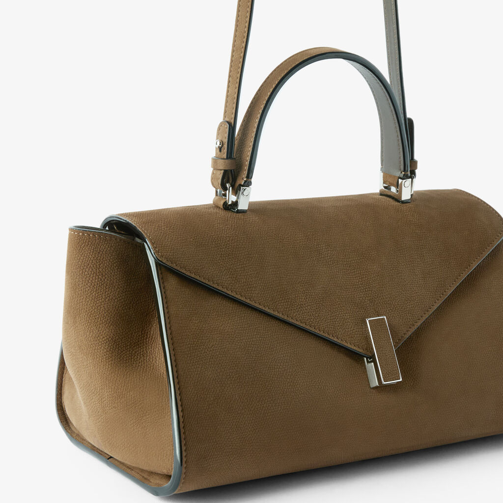 Iside Editor Senso Top Handle Medium Bag -  - Vitello Millepunte Nabuk - Valextra - 3