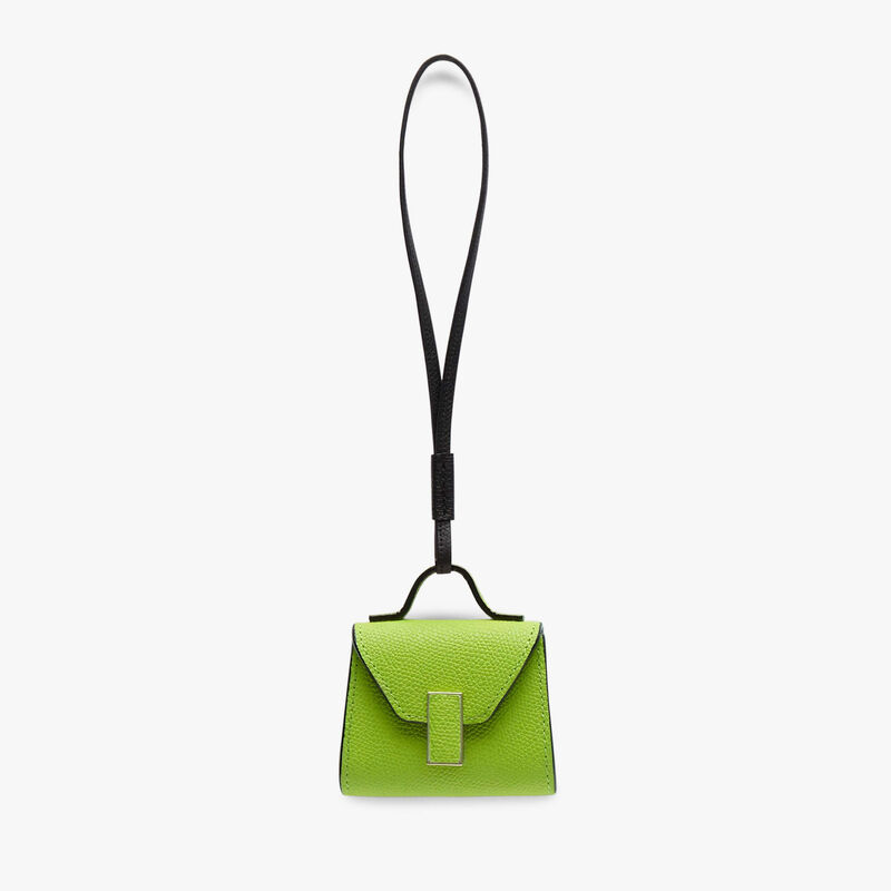 Iside Charm - Apple Green/Black - Millepunte calf leather - Valextra - 1