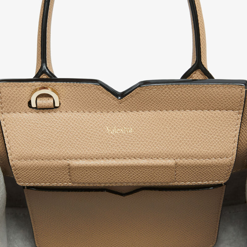 Milano Crossbody Micro Bag - Cashmere Beige - Millepunte Soft calf leather - Valextra - 5
