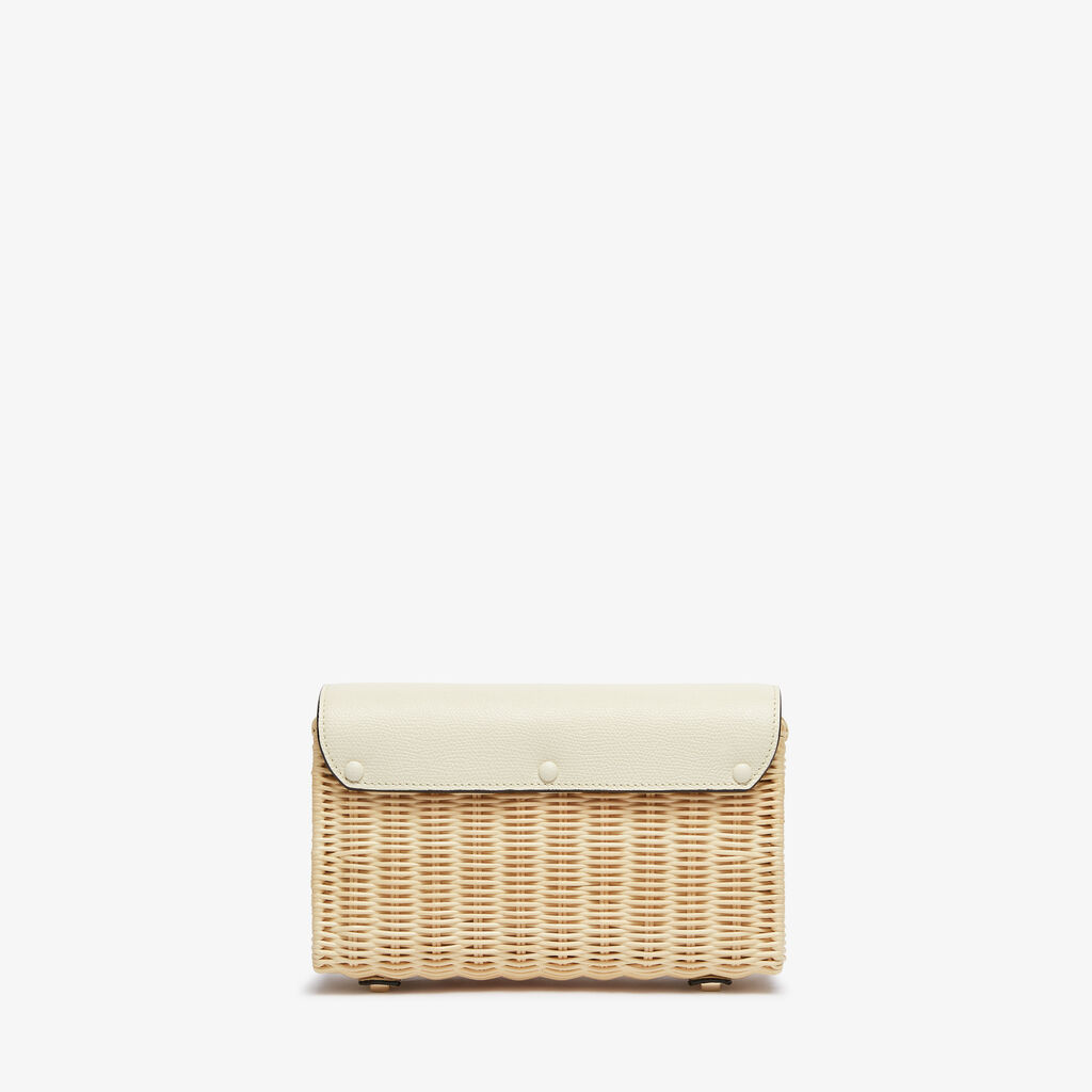 Iside Wicker Clutch - - Midollino/Vitello VS - Valextra - 6