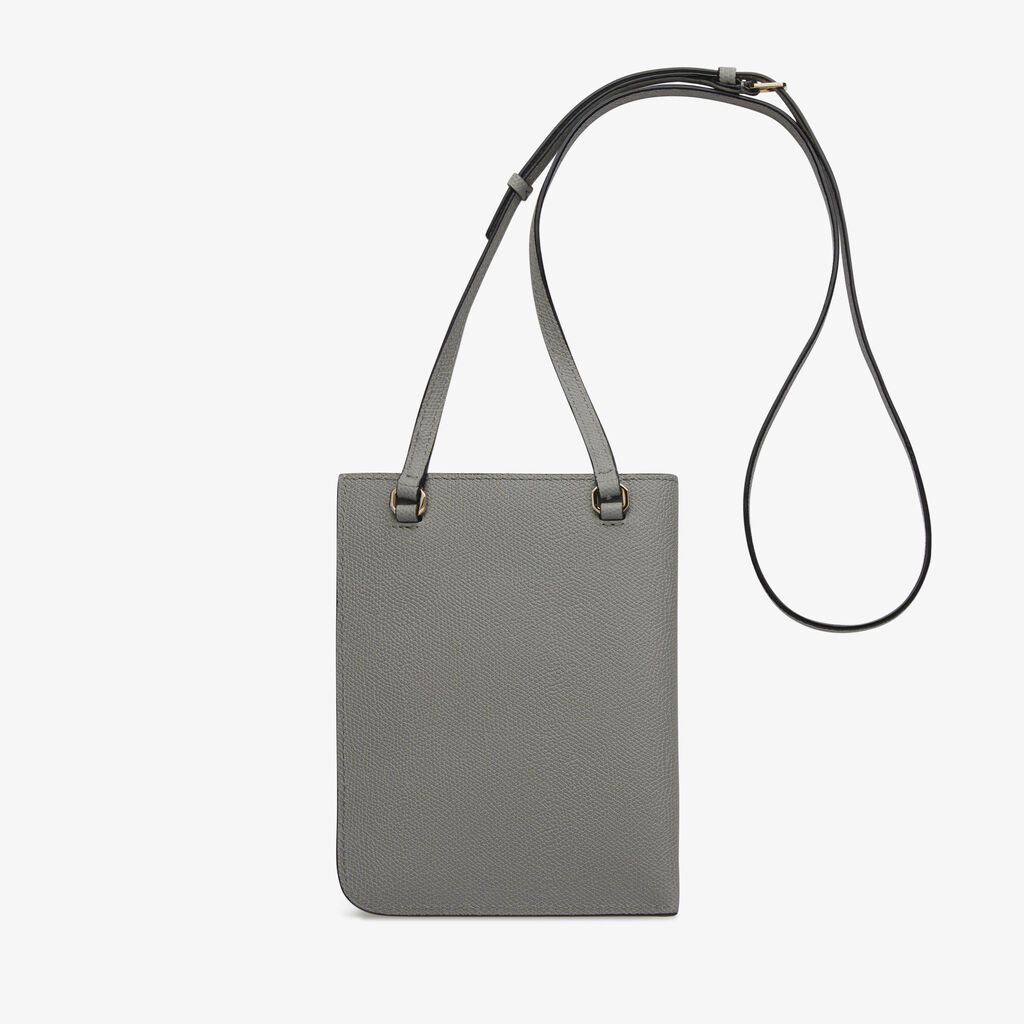 Crossbody Soft - Cement Grey - Vitello VS - Valextra - 4