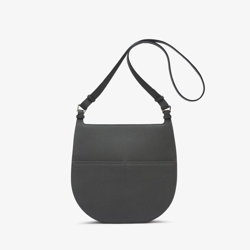 Hobo Weekend Medium Bag - Smokey Grey - Millepunte calf leather - Valextra - 6