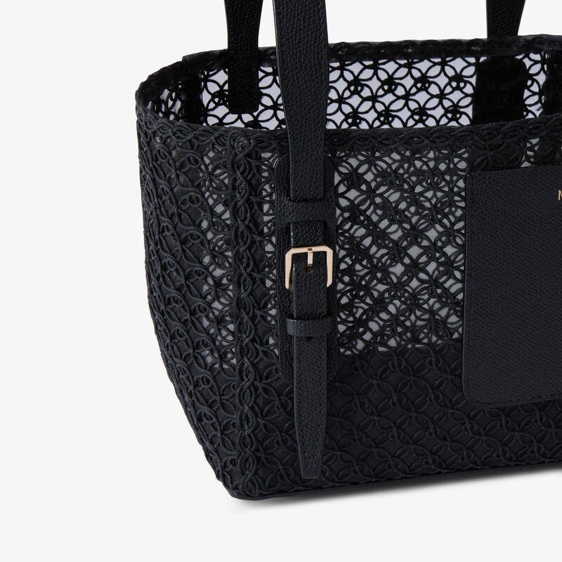 Soft Merletto Bucket Micro Bag -  - Tessuto ricamo Rete/Vitello VS - Valextra - 4