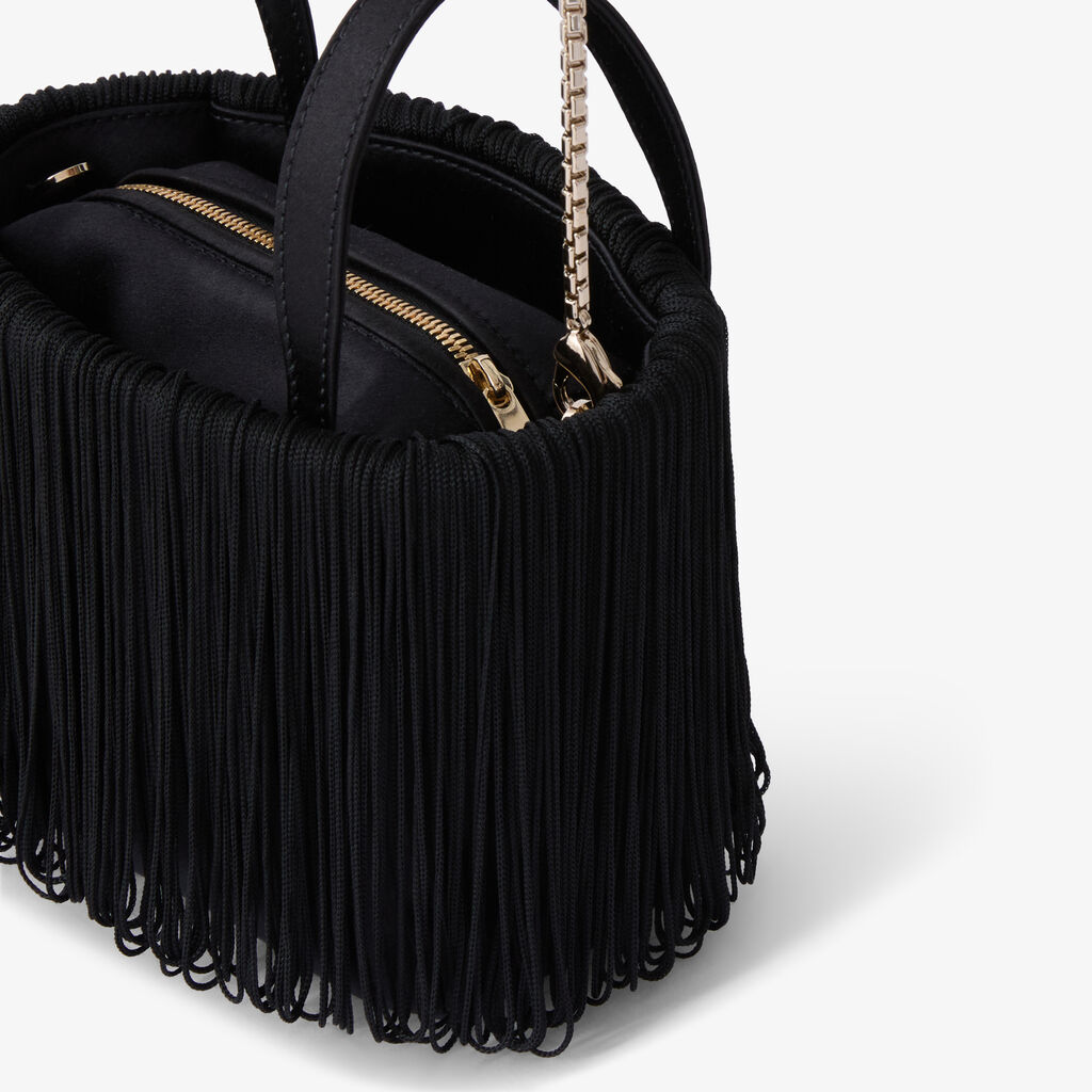 Soft Swing Bucket Nano Bag -  - Raso con frange - Valextra - 3