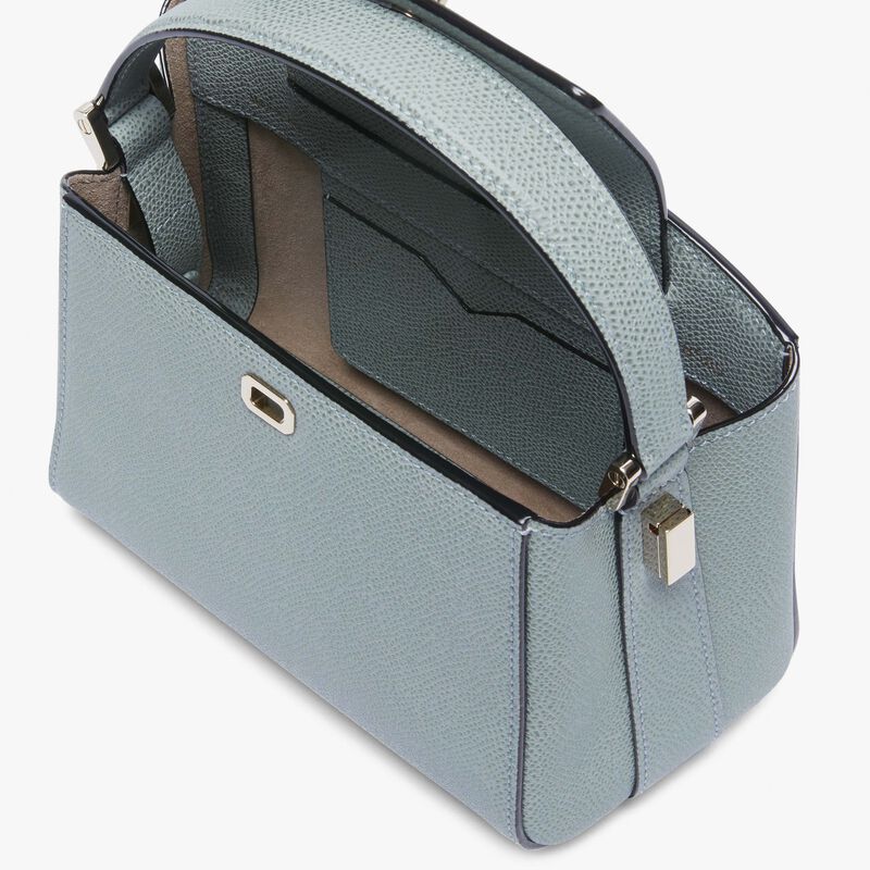 Brera Crossbody Micro Bag - Smokey Blue - Millepunte calf leather - Valextra - 3
