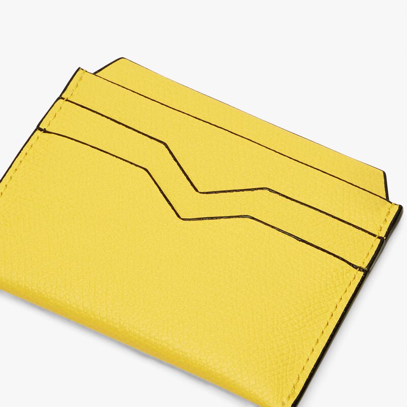4CC Card Case - Yellow - Millepunte calf leather - Valextra - 2