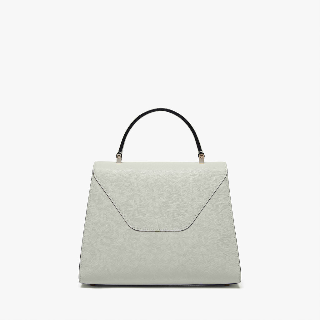 Iside Top handle medium bag - Off White - Vitello VS - Valextra - 6
