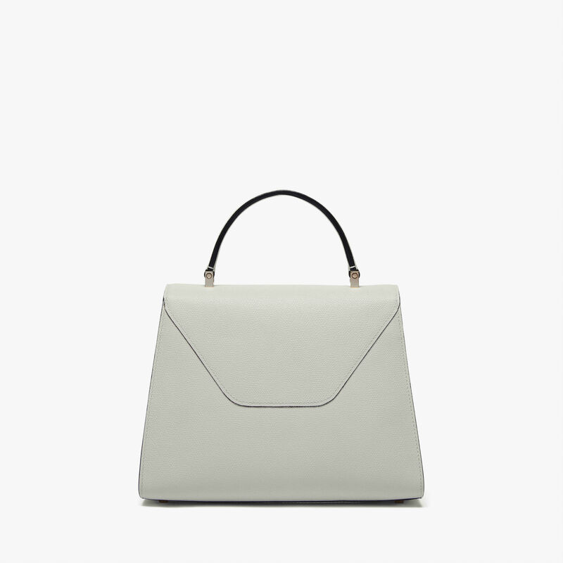 Iside Top handle medium bag - Off White - Millepunte calf leather - Valextra - 6
