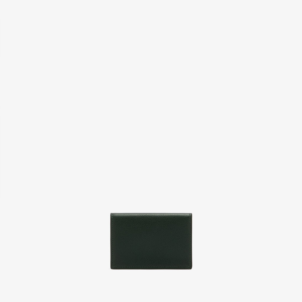 Iside Card Holder - Valextra Green - Millepunte calf leather - Valextra - 3