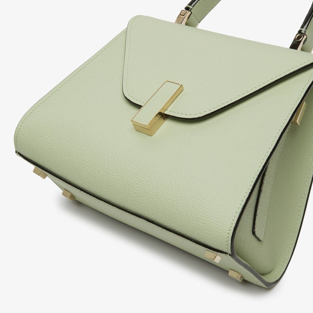 Borsa a Mani Iside Mini - Verde Menta - Vitello VS - Valextra - 5