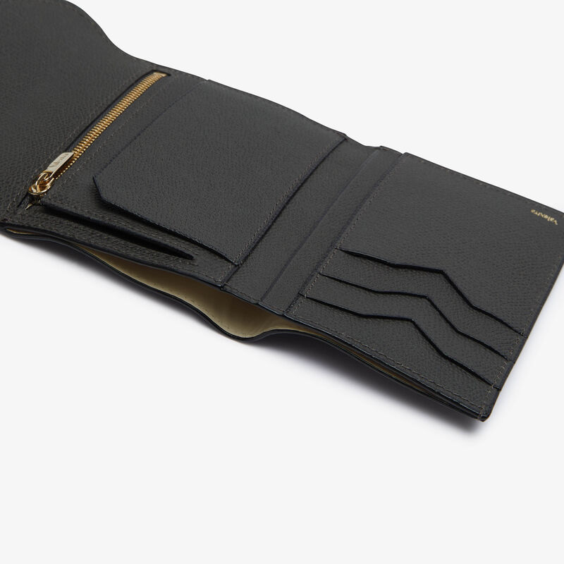 Iside Fold Wallet - Smokey Grey - Millepunte calf leather - Valextra - 2