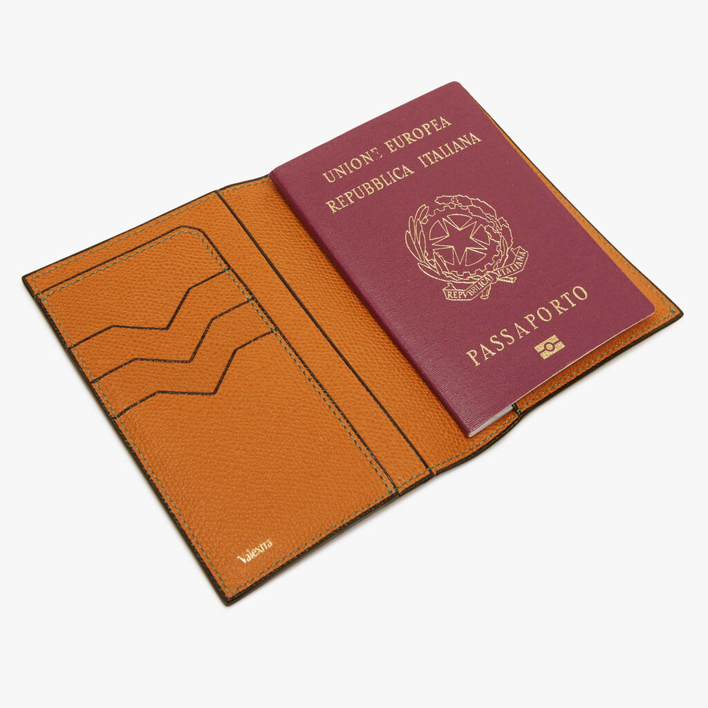 Porta Passaporto con 3 Carte di Credito - Marrone Avana - Vitello VS - Valextra - 3