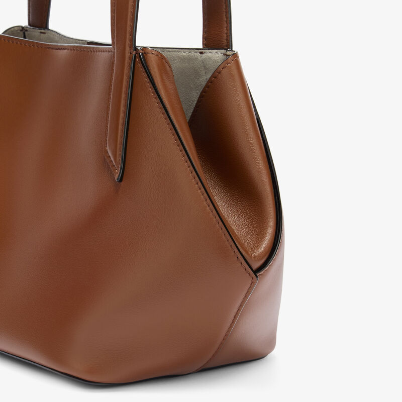 Borsa a Due Manici Gio Sublime - Marrone Cioccolato - Pelle liscia Sublime - Valextra - 6
