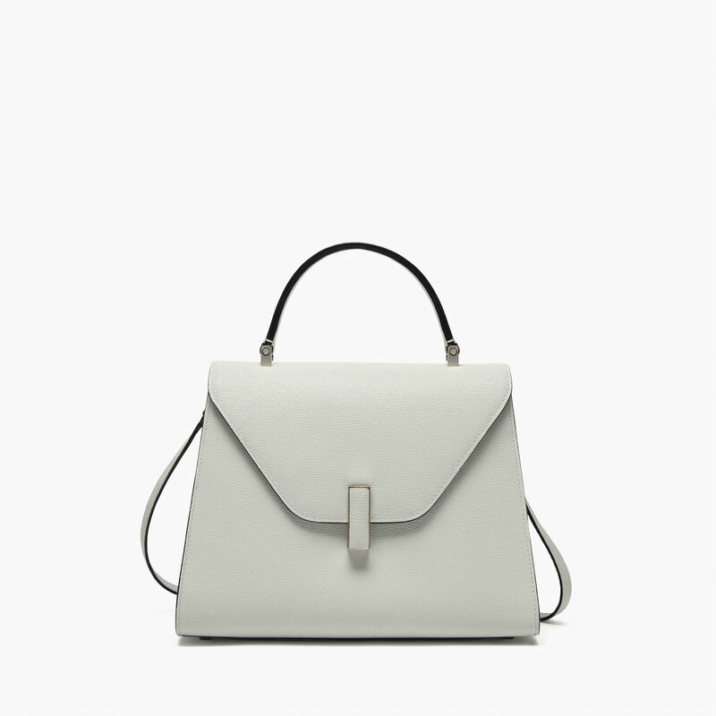 Iside Top handle medium bag - Off White - Millepunte calf leather - Valextra - 1