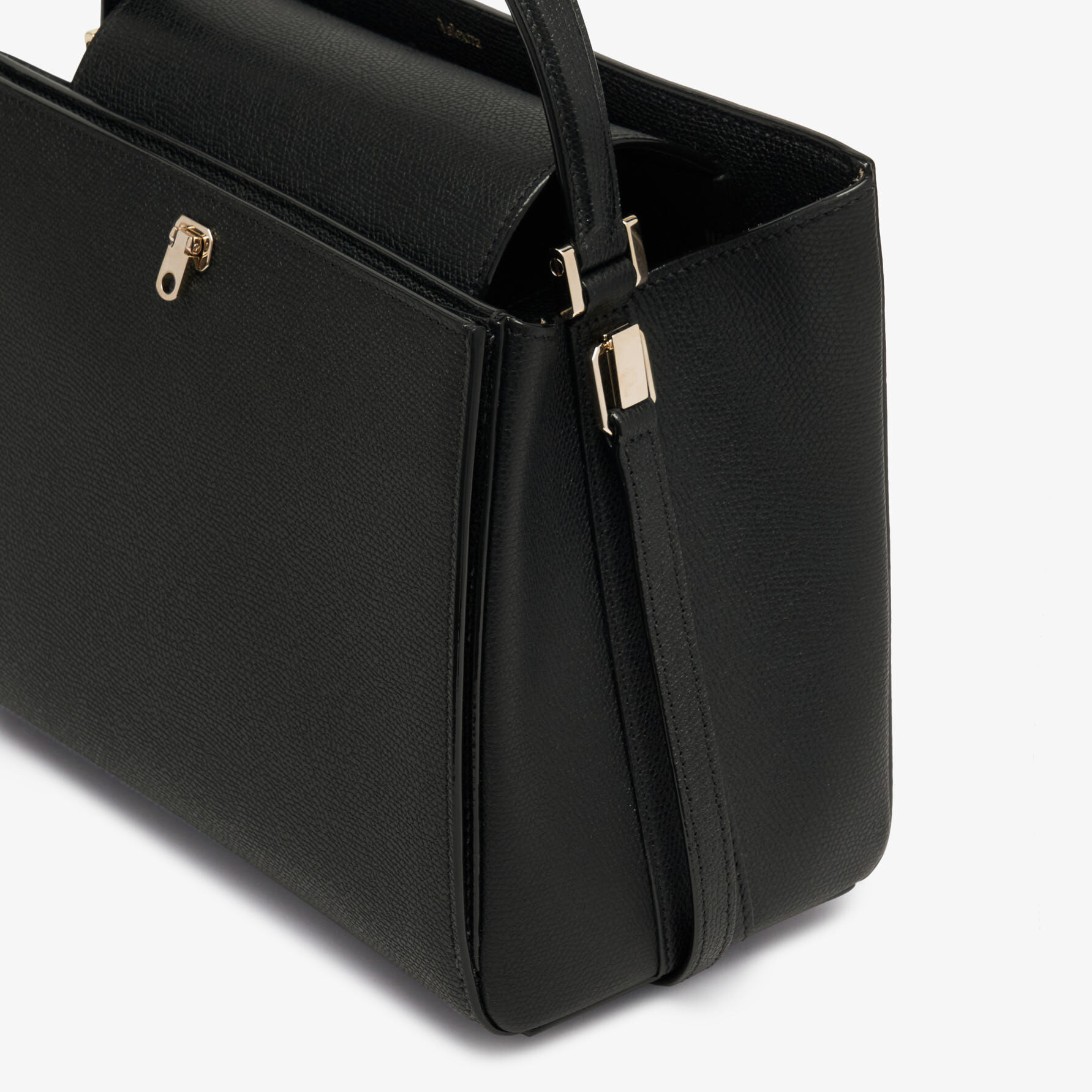 Women's Black Leather crossbody Medium bag | Valextra Brera