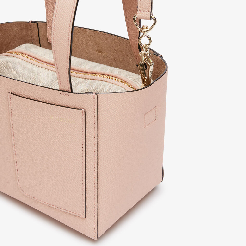 Soft Bucket Micro Bag - Bonne Mine Pink - Vitello VS - Valextra - 3
