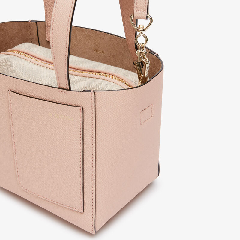 Soft Bucket Micro Bag - Bonne Mine Pink - Millepunte calf leather - Valextra - 3
