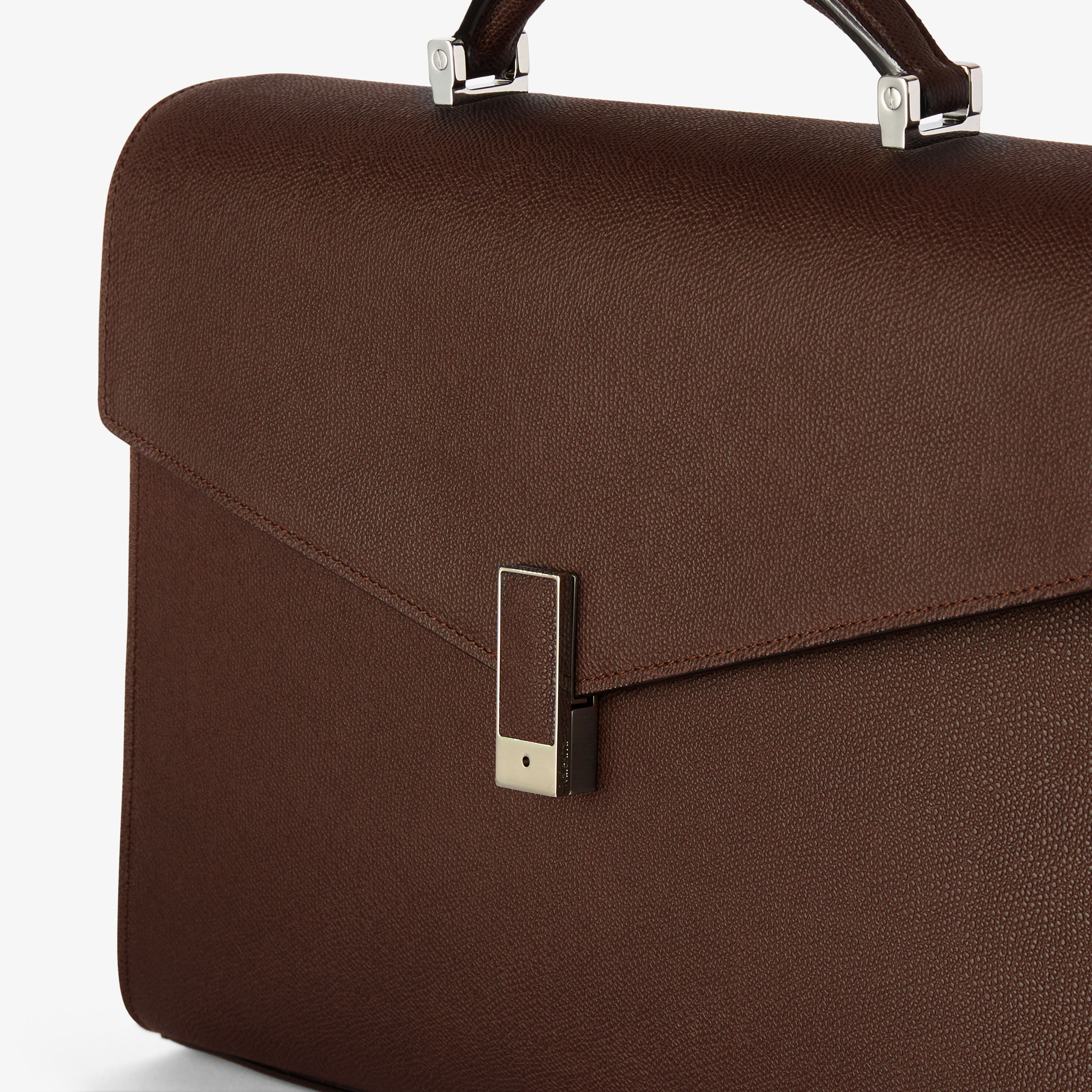 Men's Brown Luxury Leather 24h Briefcase | Valextra Iside