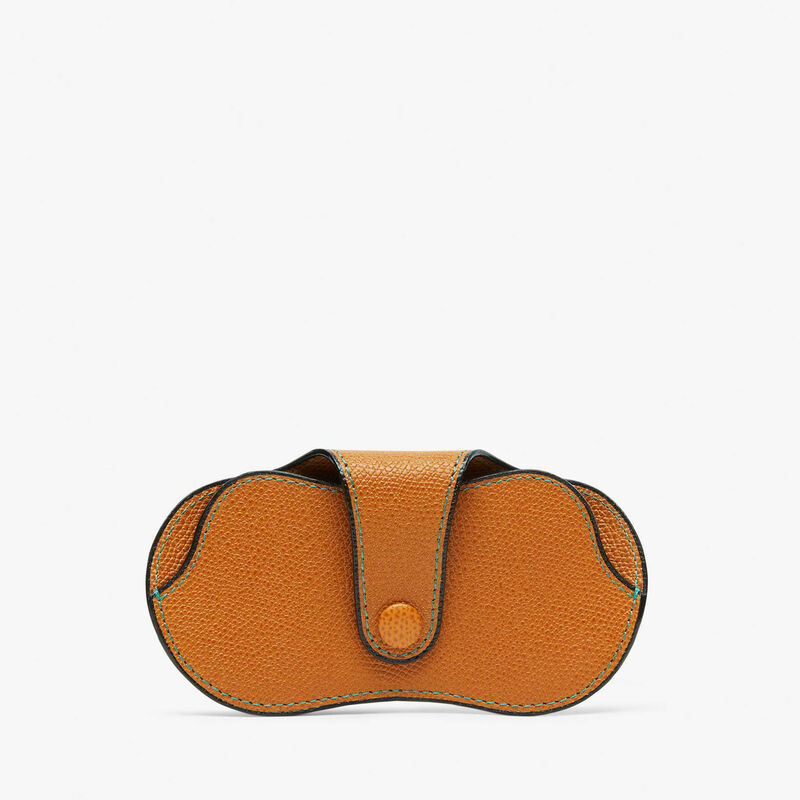 Glasses Case - Havana Brown - Millepunte calf leather - Valextra - 4