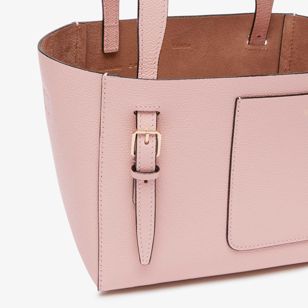 Soft Bucket micro bag - Peony Pink - Vitello VS - Valextra - 4