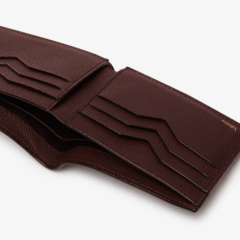 Bifold wallet 6 cc - Coffee Brown - Millepunte calf leather - Valextra - 2