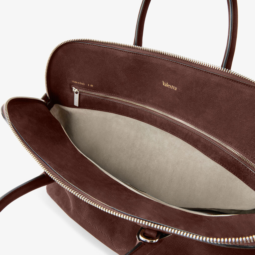 Borsa Bowling MyLogo Senso -  - Vitello Millepunte Nabuk - Valextra - 4
