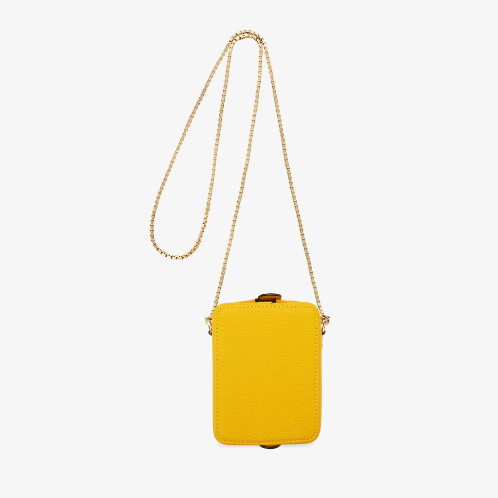 Tric Trac crossbody nano bag - Yellow Sun - Vitello VS - Valextra - 4