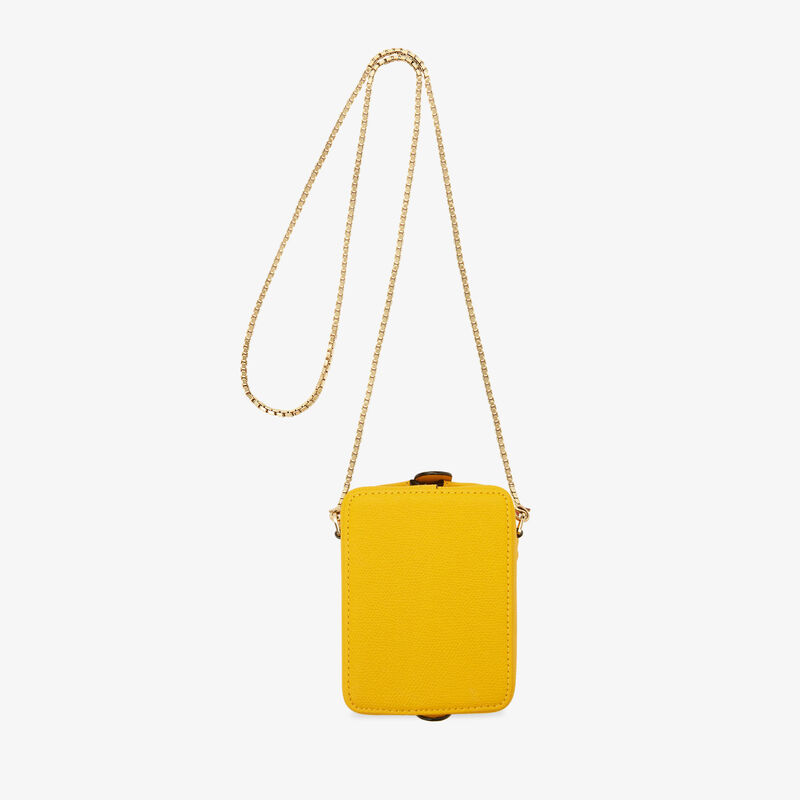 Tric Trac crossbody nano bag - Yellow Sun - Millepunte calf leather - Valextra - 4