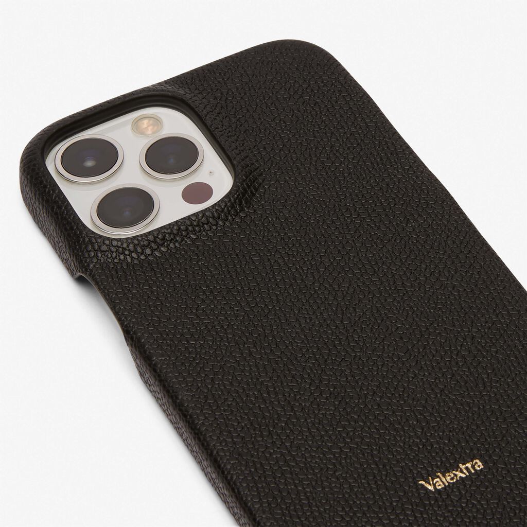Iphone 13 Pro Max Cover - Black - Vitello VS - Valextra - 2