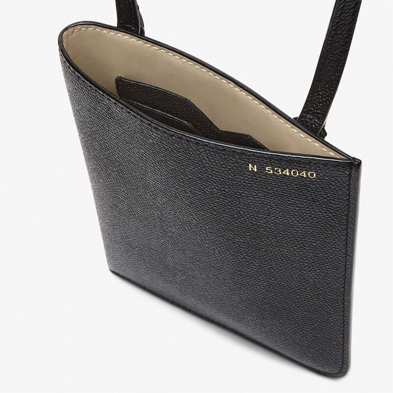 Crossbody Soft - Black - Millepunte calf leather - Valextra - 4