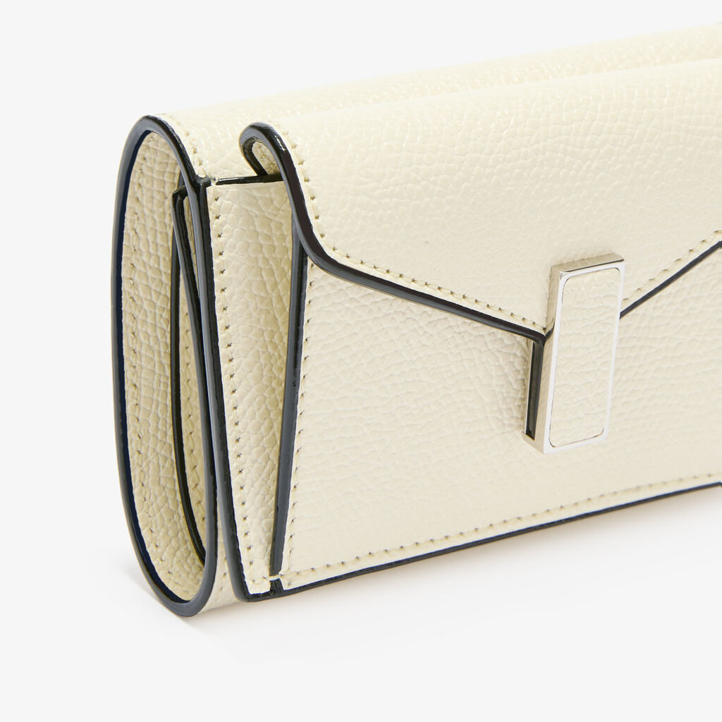 Iside Compact Wallet With Coin Holder -  - Vitello VS - Valextra - 2