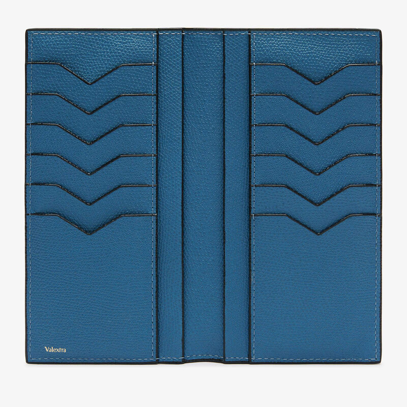 Vertical Wallet 12Cc - Cobalt Blue - Millepunte calf leather - Valextra - 4