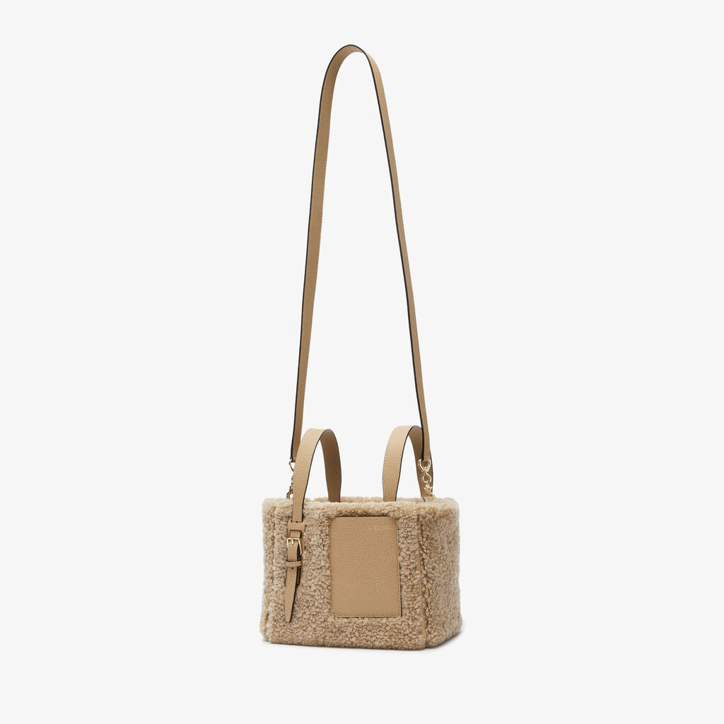 Borsa a Secchiello Soft Montone Micro - Beige Cashmere - Vitello VS-Montone - Valextra - 5