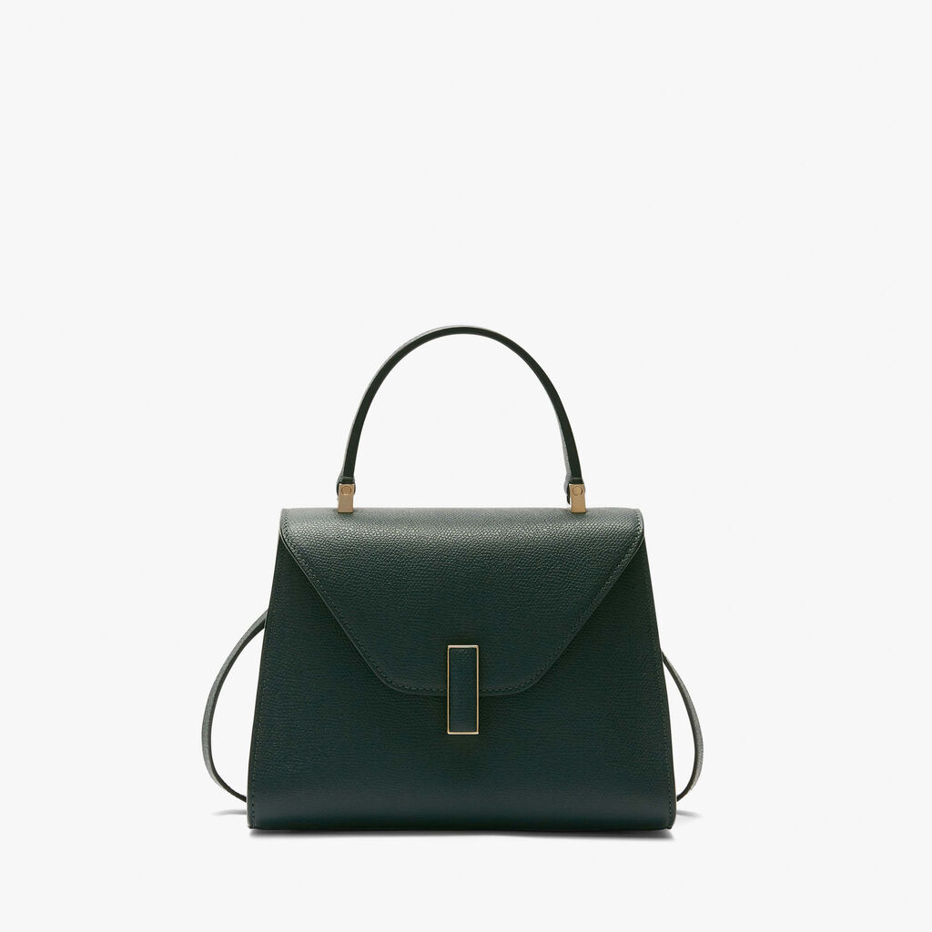 Valextra Borsetta a mano Mini in Pelle Verde | Valextra Iside